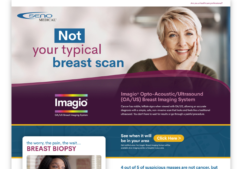 Consumer website for break through breast cancer technology