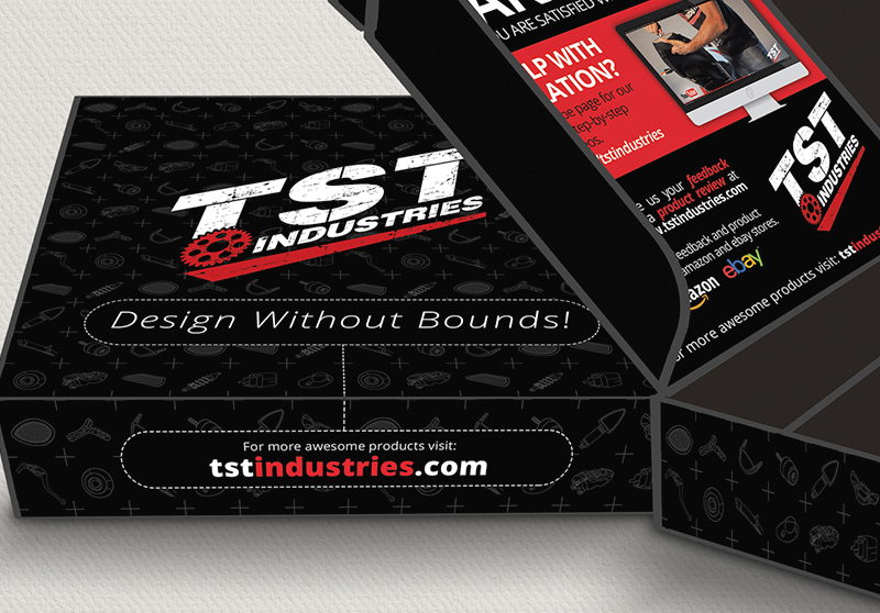 Product packaging design with custom iconography